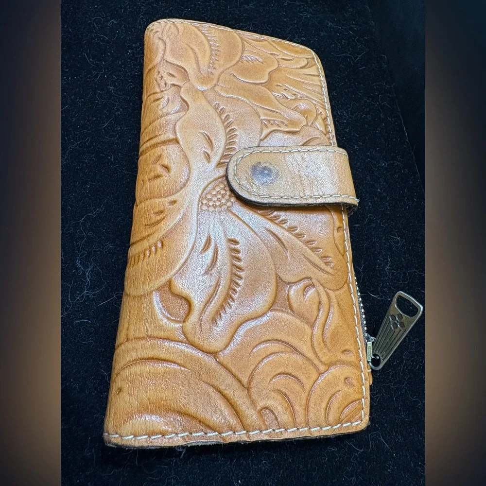 Patricia Nash Tan Embossed Wallet